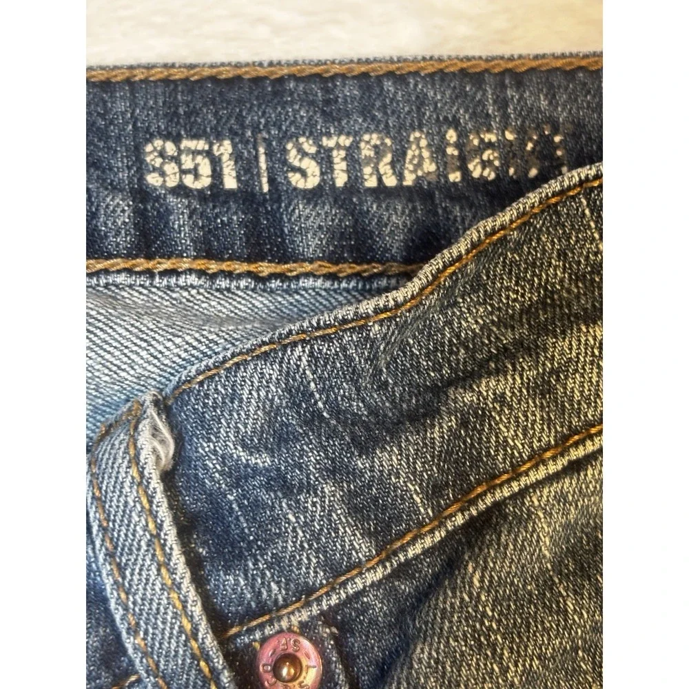 Levi 551 Mens Jeans Size 32x34 (actual‎ 32x33) Signature Straight Leg Cotton